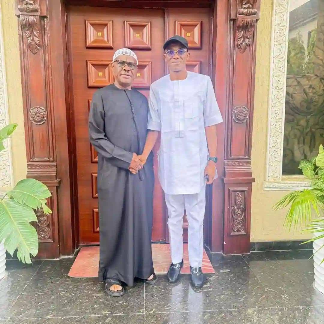 Factional Labour Party chairman Julius Abure visits Wike in Abuja Factional Labour Party chairman Julius Abure visits Wike in Abuja
