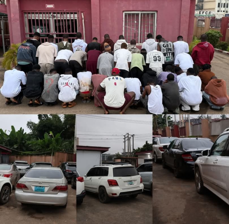 EFCC nabs 47 alleged internet scammers in Benin EFCC nabs 47 alleged internet scammers in Benin