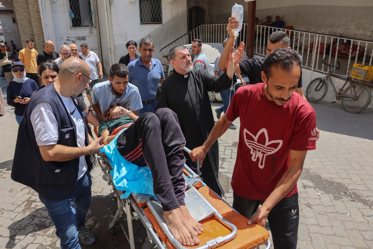 Israeli airstrike hits Gaza s only catholic church kills 2 Israeli airstrike hits Gaza s only catholic church kills 2