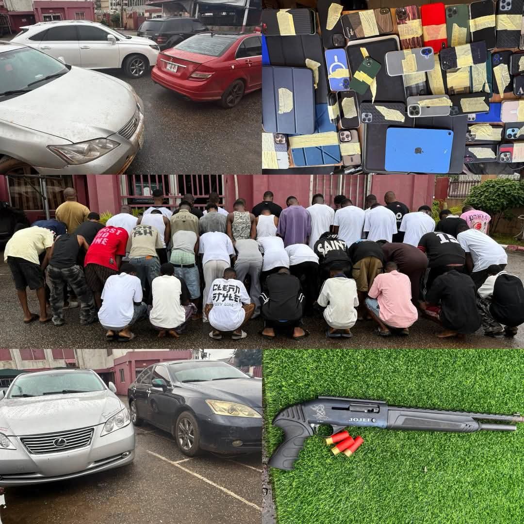 EFCC nabs 47 in Edo over internet fraud recovers rifle EFCC nabs 47 in Edo over internet fraud recovers rifle