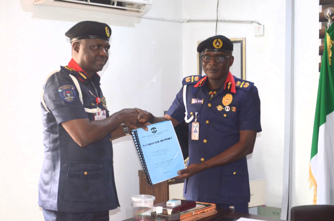 Commandant Igbo assumes duty at NSCDC Delta command Commandant Igbo assumes duty at NSCDC Delta command