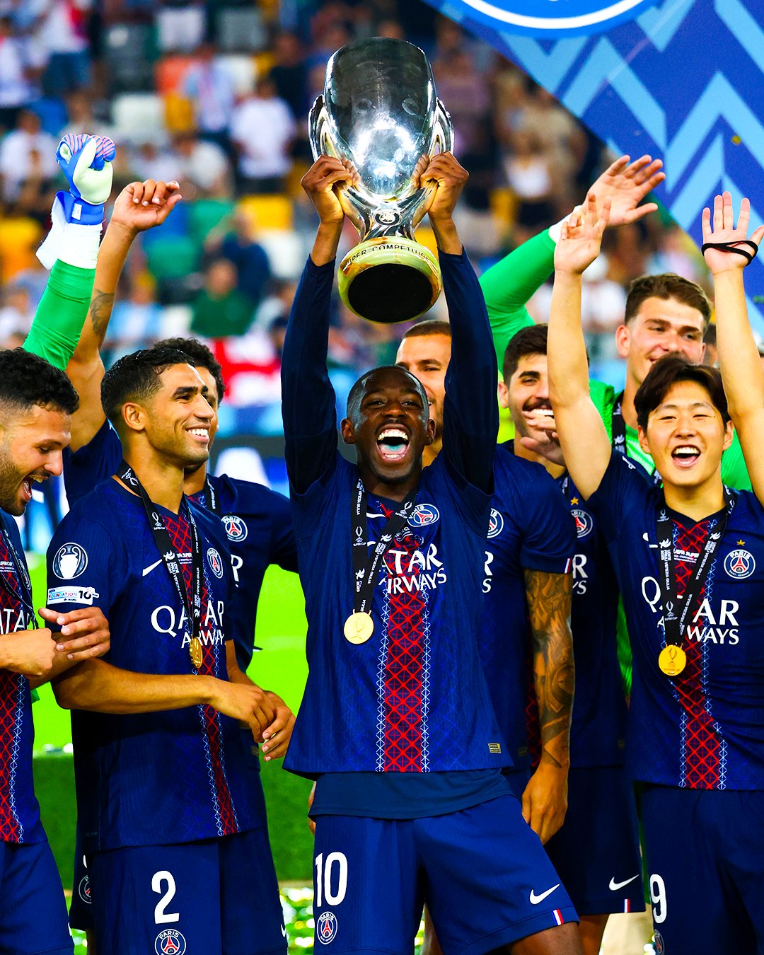  PSG win first ever UEFA Super Cup after dramatic comeback against Spurs 