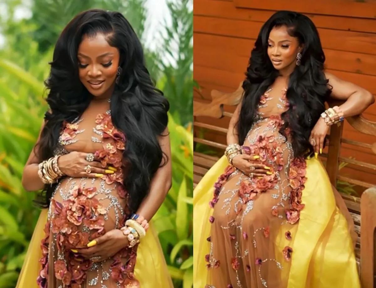  Toke Makinwa announces she s expecting her first child 