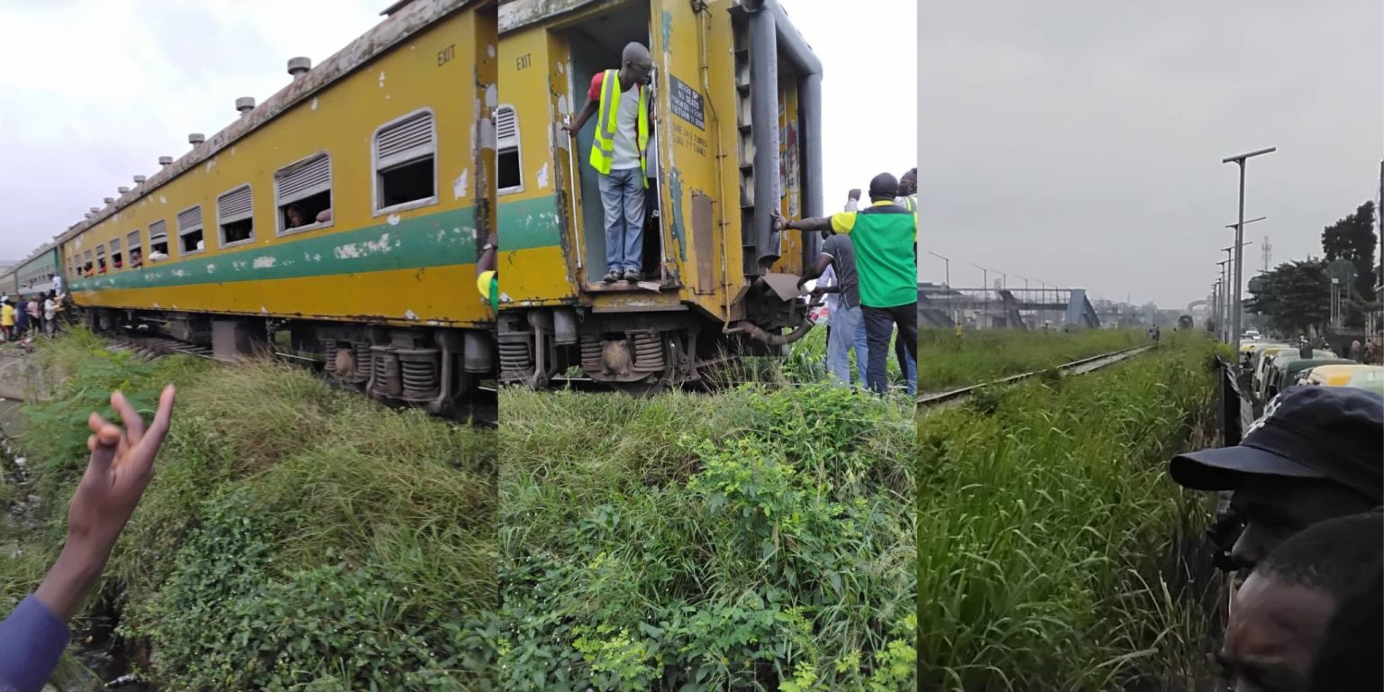  Panic as train coach detaches mid route along Lagos Abeokuta expressway 