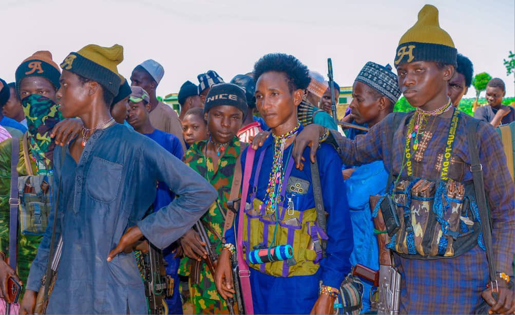  Bandits turn out in large numbers as another peace accord meeting holds in Katsina PHOTOS  