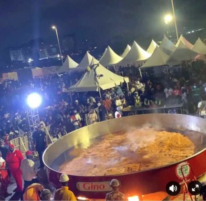 Hilda Baci dishes out record setting jollof rice at Lagos festival 