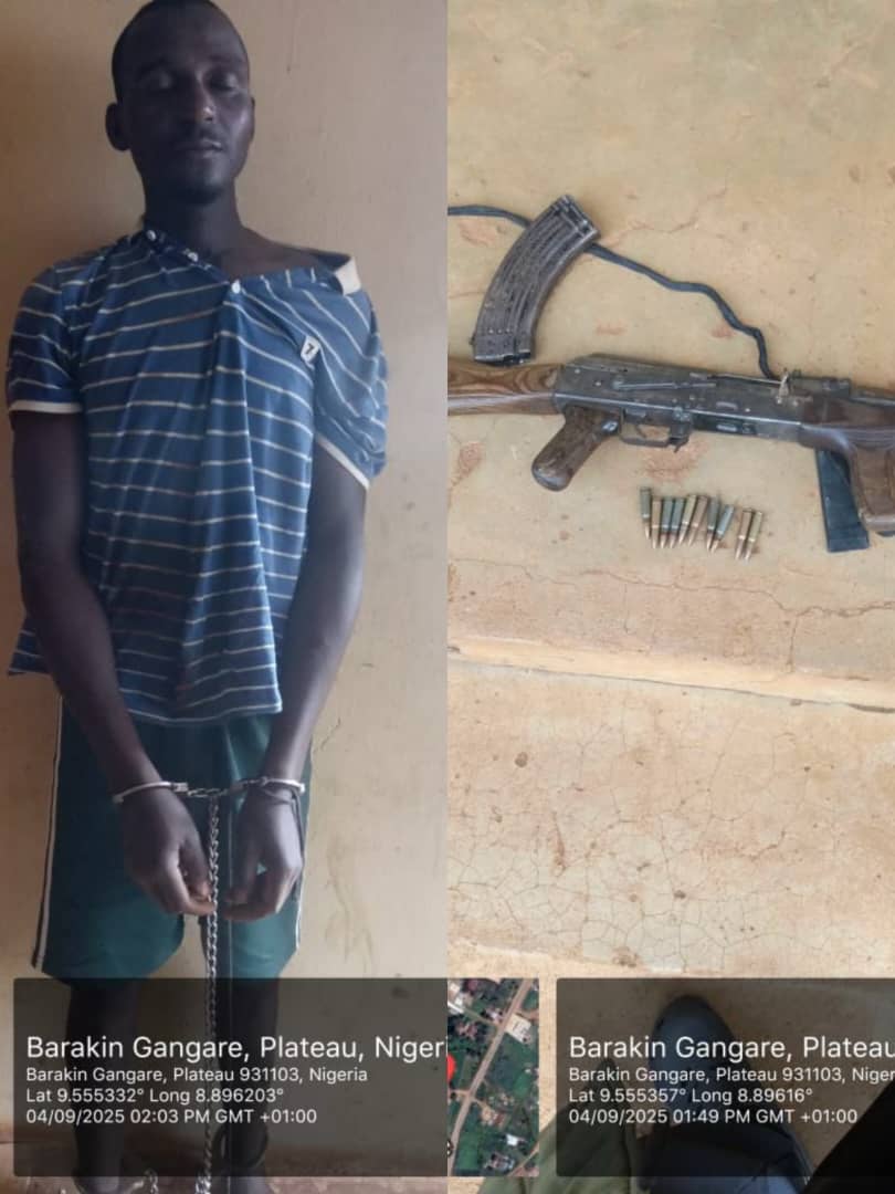 Plateau Troops capture bandit in Barkin Ladi recover weapon Plateau Troops capture bandit in Barkin Ladi recover weapon