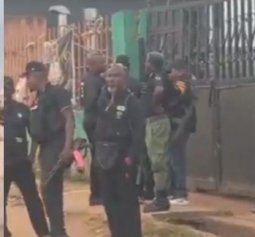  Police barricade Lagos field approved for ADC meeting as Rhodes Vivour cries out 