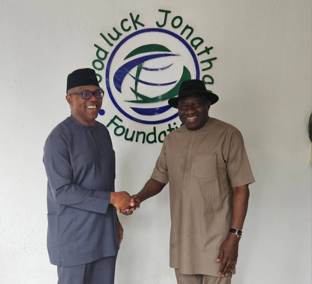 Peter Obi meets Jonathan in Abuja 