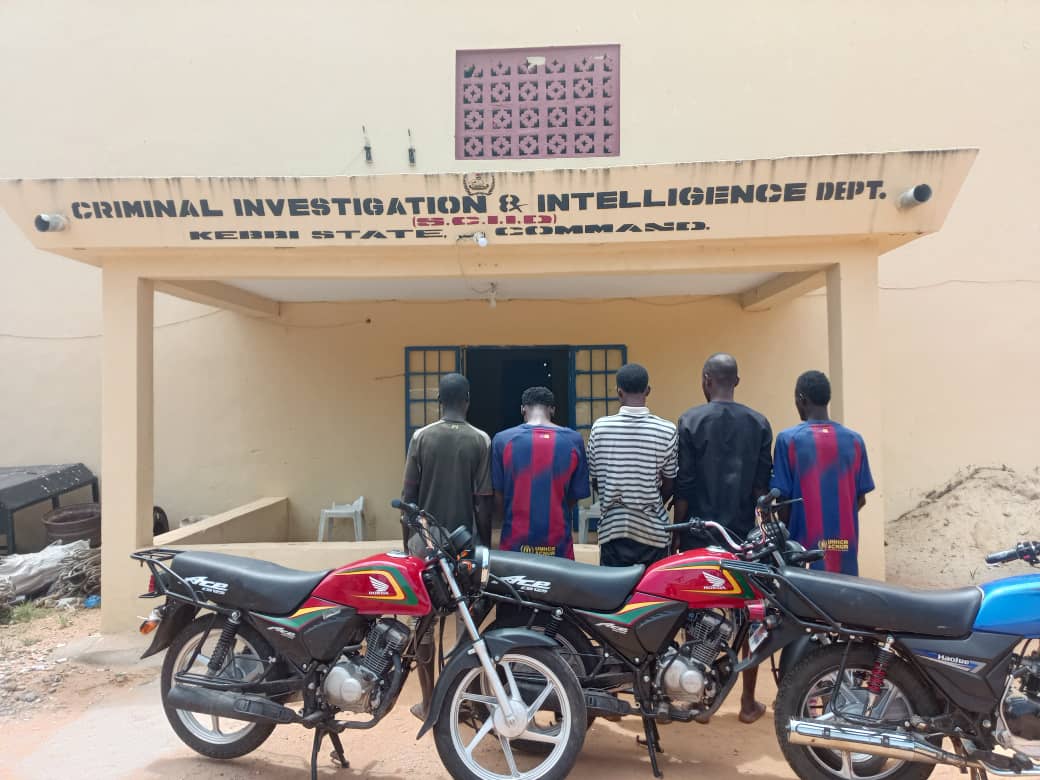  Kebbi police nab 5 suspects for supplying motorcycles to bandits 