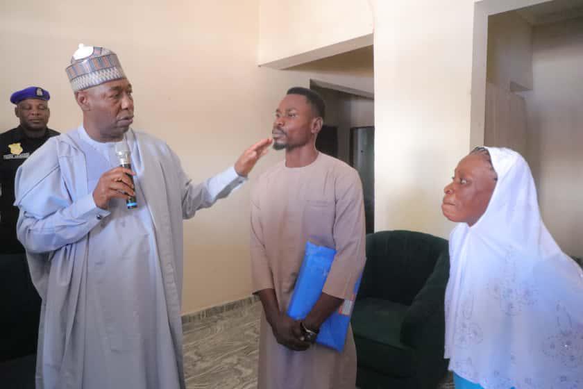  Gov Zulum rewards Anambra nurse with house after 20 years of service in Borno 