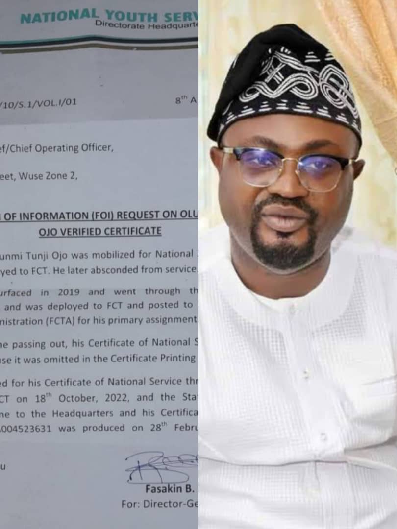 8216 He earlier absconded 8217 8211 NYSC opens up on Minister Tunji Ojo s certificate He earlier absconded NYSC opens up on Minister Tunji Ojo s certificate