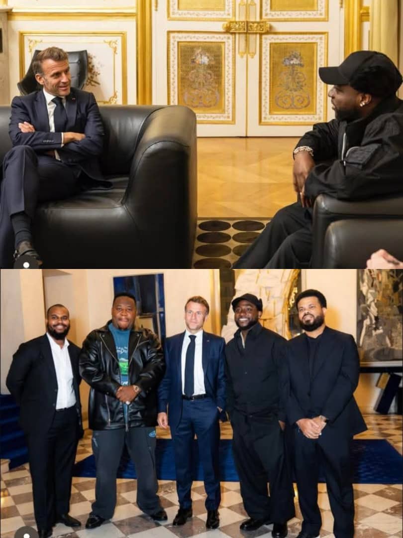 Davido holds talks with French President Emmanuel Macron Davido holds talks with French President Emmanuel Macron