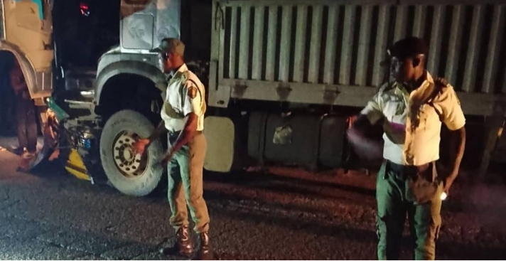  5 killed as Dangote truck loses brakes crushes tricycle 