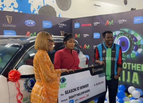  BBNaija S10 winner Imisi receives N80m cash prize brand new SUV 