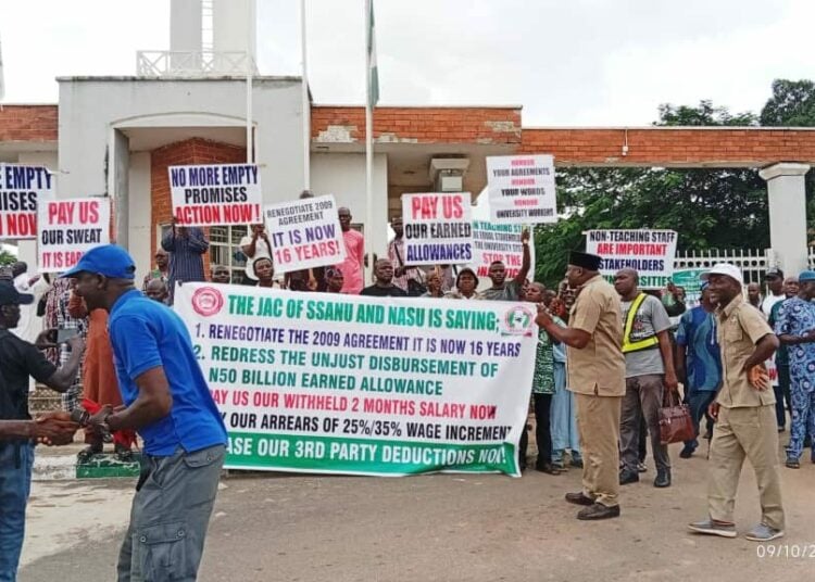 SSANU NASU protest in Abuja demand fulfilment of agreements SSANU NASU protest in Abuja demand fulfilment of agreements
