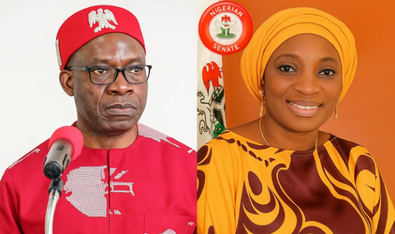  Anambra poll Drama as APC deputy governorship candidate Ekwunife snubs Soludo at public event  