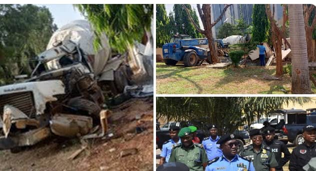  Truck loses control kills policeman injures another officer in Abuja 