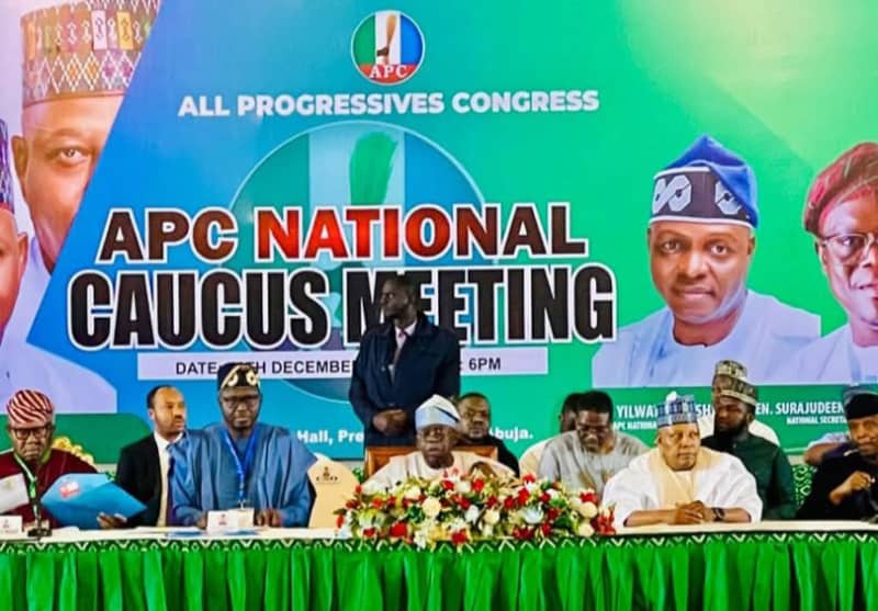  JUST IN Fubara Ngige others in attendance as Tinubu chairs APC national caucus meeting 