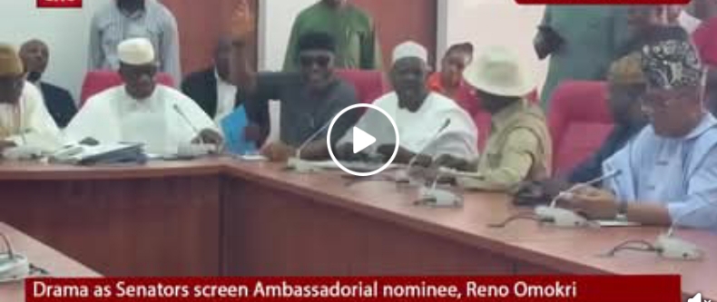  Drama as Oshiomhole Ndume spar during Reno Omokri s ambassadorial screening 