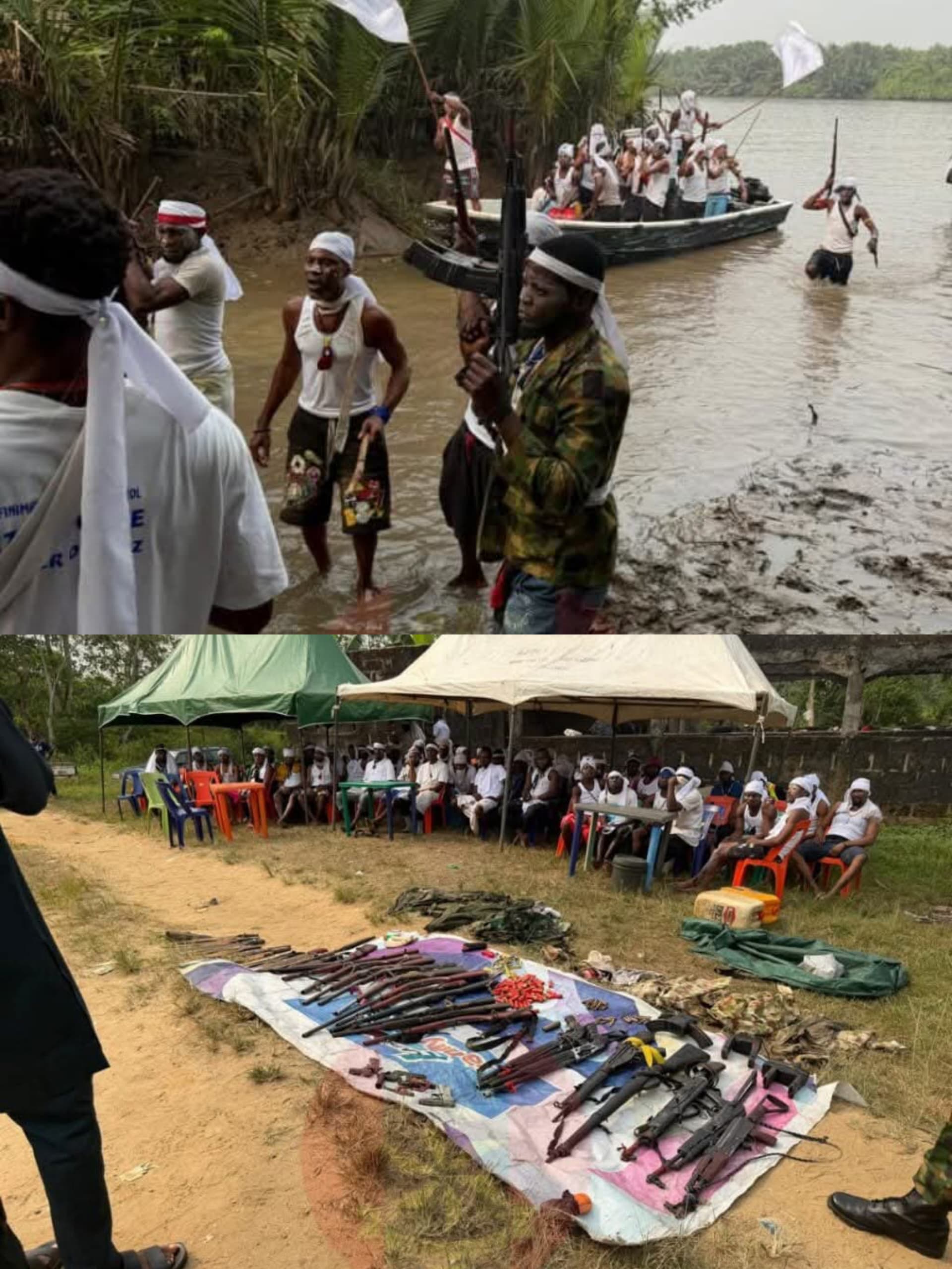  80 militants surrender hand over weapons in Calabar 