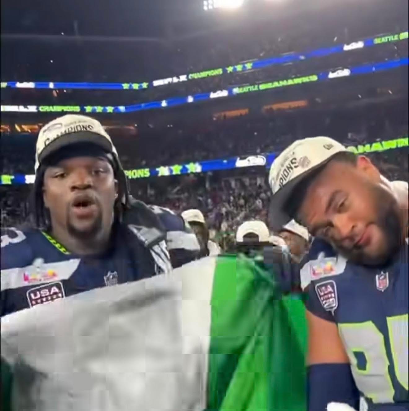  Tinubu congratulates Seattle Seahawks players of Nigerian descent on super Bowl win 